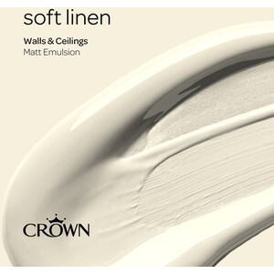 Crown Matt Breatheasy Emulsion Paint - Soft Linen by Crown Paints