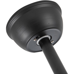 Ceiling Fan Light with Double-Layer Metal Mesh Shade - Black by Livingandhome