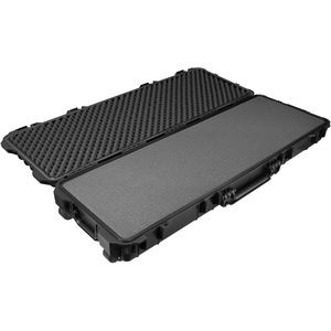 Rifle Case with Hard Shell - Black by tectake