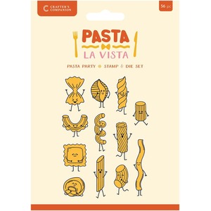 Pasta La Vista Stamp and Die - Multi by Crafters Companion