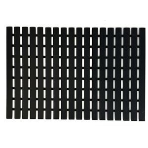PVC Duckboard Shower Mat Vertical - Black by Nicoman