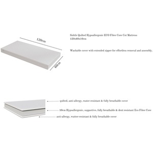 Gilbert Cot Bed Black with Drawer and Mattress - Black by Viculii