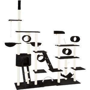 tectake Cat Tree Scratching Post Snooky - Black by tectake