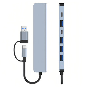 7-in-1 USB-C Hub Multiport Adapter - Silver