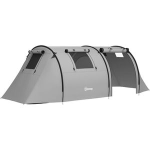 Outsunny 2 Room Camping Tent for 3-4 Man, 3000mm Waterproof by Outsunny