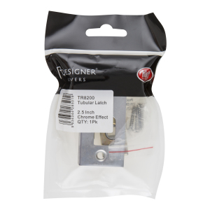 Tube Latch 2.5in Bolt-Through - Chrome by Hiatt