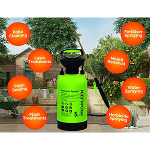 Pro-Kleen Garden Pressure Pump Sprayer Manual Action 5L - Green by Pro-Kleen