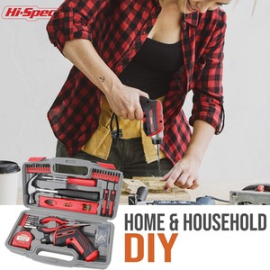 35 Piece 3.6V Cordless Power Screwdriver and Hand Tool Kit Set by Hi-Spec