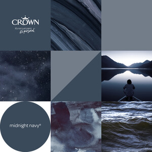 Crown Matt Emulsion - Midnight Navy / 2.5l by Crown Paints