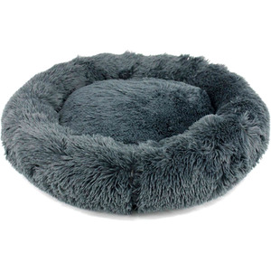 Fluffy Dog Bed in Dark Grey - Dark Grey / L by Actiaspet