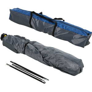 Outsunny 4 Person Instant Automatic Camping Tent Pop Up Tent - Grey, Blue by Outsunny