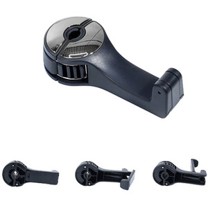 Hidden Car Seat Headrest Phone Holder - Black