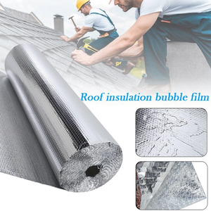 Aluminum Foil Insulation Roll Reflective Single Bubble - Silver / 8.4m by Livingandhome