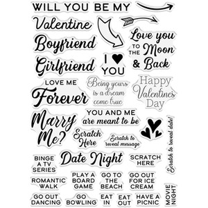 Scratch Reveal Cardmaking Kit - Happy Valentines - Multi by Crafters Companion