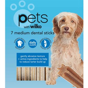 Pack of 7 Dental Sticks Dog Treats 180g