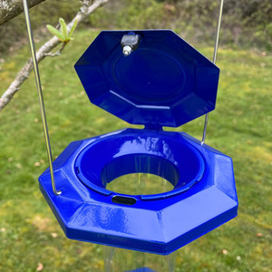 Squirrel Proof Hanging Bird Seed Feeder - Blue by Selections