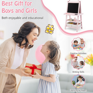 Kids Art Easel by Costway