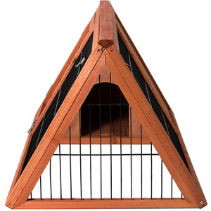 Triangle Wooden Pet Hutch - Wood by Vida Designs