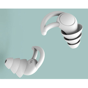 Reusable Noise Cancelling Earplugs - White / 3 Tier