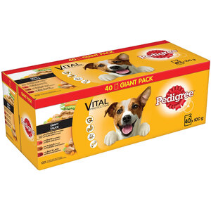 Pedigree Vital Protection Meat Selection Gravy Pouches - 40 by Pedigree
