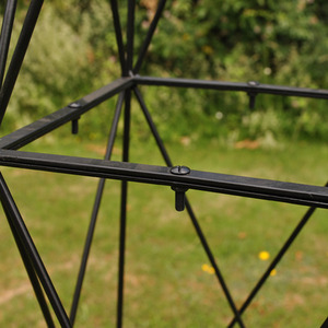 Pair of Roman Steel Garden Obelisks (2.1m) - Black by Selections