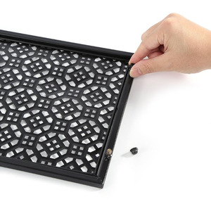 Wall Mounted Garment Hanging Shelf with Clothes Rail - Black / 30cm by Livingandhome