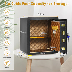 Electronic Safe Box - Black by Costway