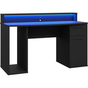 Power Z Compact Gaming Desk - Black by Flair