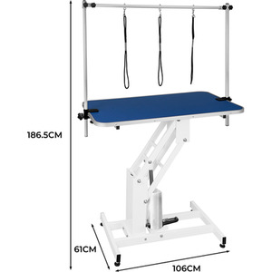 Hydraulic Pet Dog Grooming Tables Height Adjustable by Monster Shop