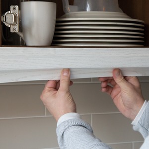 dc fix Pearlwood White Self Adhesive Vinyl Wrap for Kitchen Doors and Worktops - White / 67.5cm x 2m (pack of 3) by d-c-fix