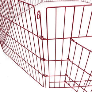 Metal Pet Playpen in Pink - Pink / 76cm by Actiaspet