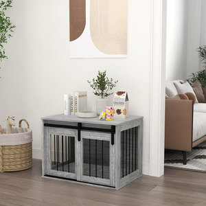 PawHut Dog Crate Furniture with Removable Cushion by PawHut