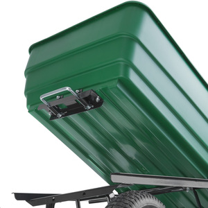 Hand Cart with Pneumatic Tyres (300Kg Load Capacity) - Green by tectake