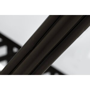 SHG Chirk Cast Aluminium 6 Seater Dining Set With Rectangular Extendable Table - Black by Signature Homes and Gardens