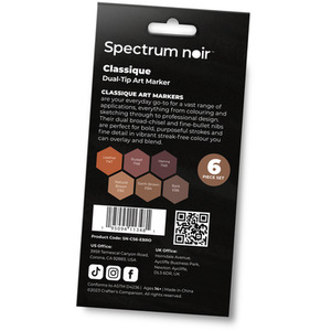 Spectrum Noir Classique 6 Pack - Earthy Browns by Spectrum Noir