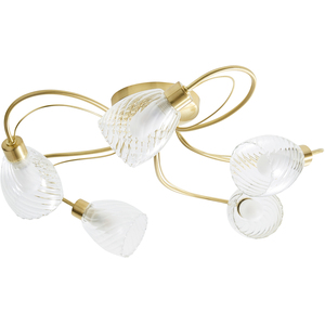 Cora 5 Light Bathroom Tangle Flush Ceiling Light - Satin Brass by Litecraft