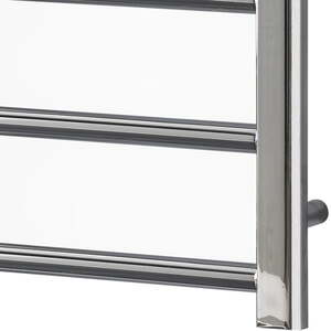 Alpine Electric Heated Towel Rail, Prefilled, Chrome - Chrome / 80cm by SolAire Heating Products