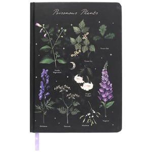 Poisonous Plants Notebook - Black by Kingsbury Gifts