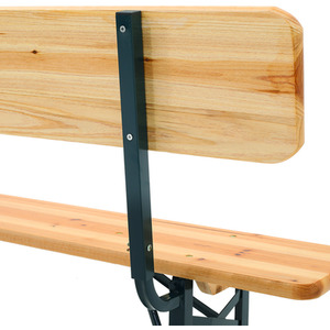 Outdoor Foldable Beer Trestle Fir Wood Table Bench Chair Garden Picnic Party - Light Brown / / / 22kg by Livingandhome