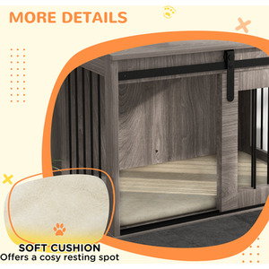 PawHut Dog Crate Furniture with Removable Cushion by PawHut