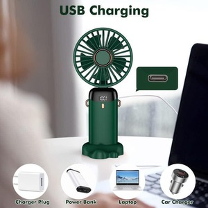 Rechargable Mini Handheld Fan - Green by Dyzi