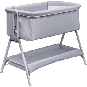 Snoozie Bedside Crib Antarctica Grey - Grey by Kinder Valley