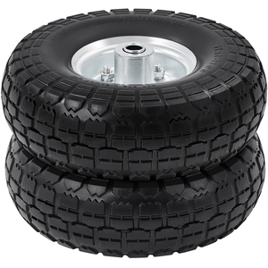 Set of 2 Garden Sack Trolley - Black by Yaheetech