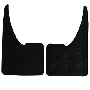 Universal Wide Rubber Car Mudflaps Front or Rear Mudguards 4pcs Set - Black by Easimat