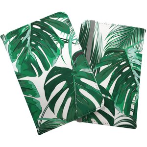 Tropical Jungle Leaf Pattern Passport Cover - Green by Warren Reed - Designer