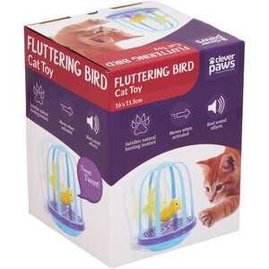 Fluttering Bird Cat Toy - Blue