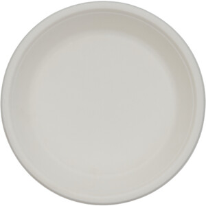Pack of 10 Bagasse Bowls - White / 20.5cm