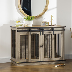 PawHut Dog Crate Furniture for Large Dogs and Small Dogs - Brown by PawHut