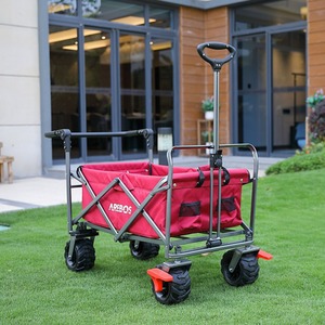 Hand Cart - Foldable - Equipment Cart - Red by AREBOS