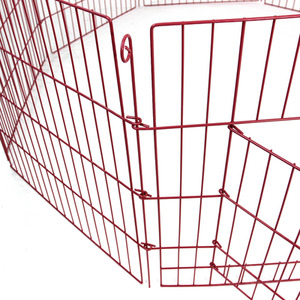 Metal Pet Playpen in Pink - Pink / 61cm by Actiaspet